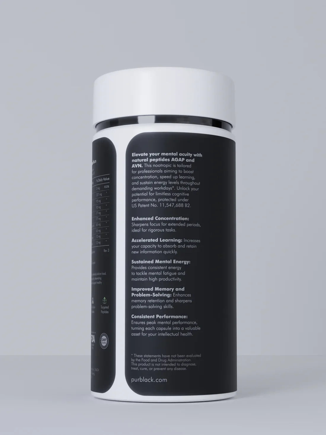 Pürblack BRAIN AM Peptide Capsules