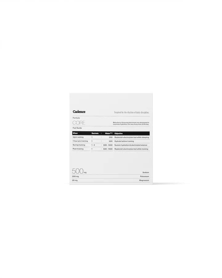 Cadence Core Hydration Sachets – Melonberry