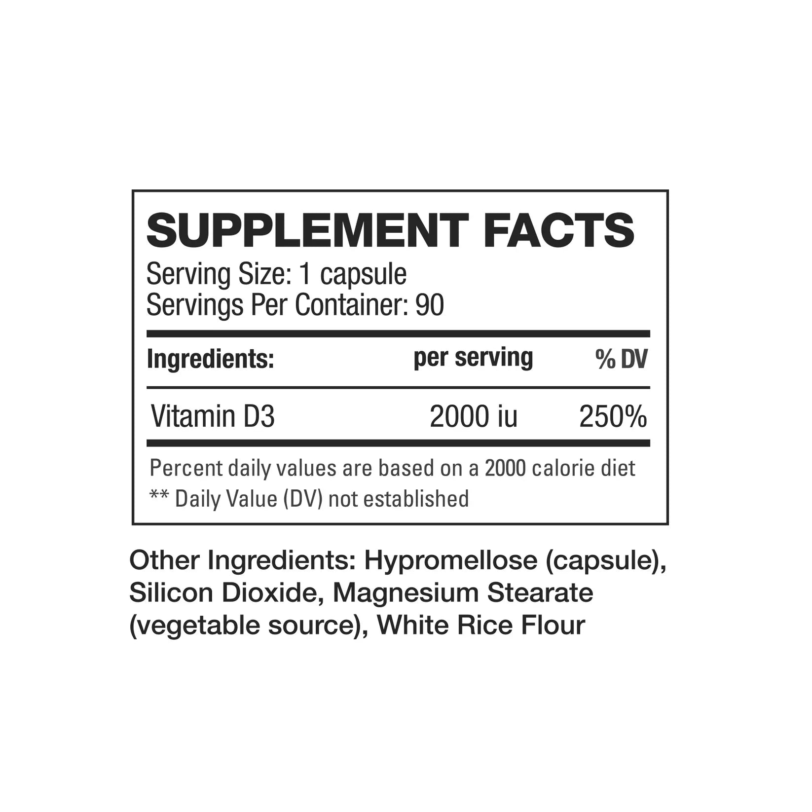 D3 – High-Potency Vitamin D3