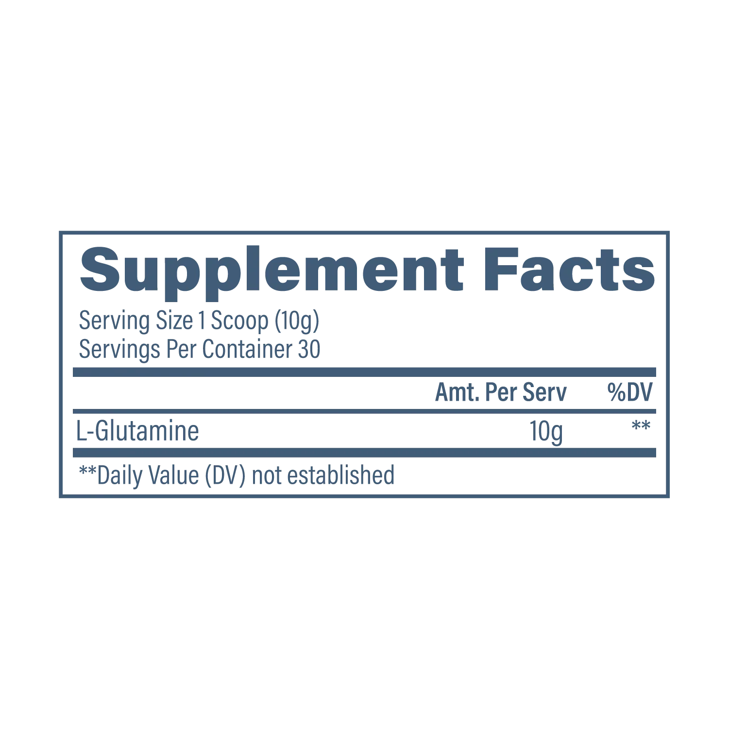 L‑Glutamine – Unflavored Powder