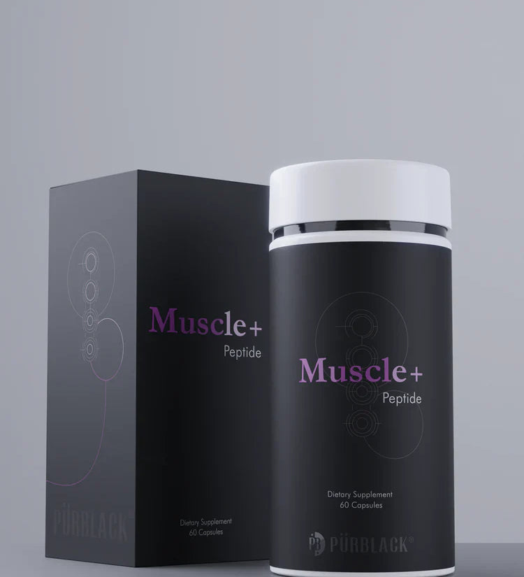 Purblack Muscle+ Peptide Capsules for muscle recovery and strength
