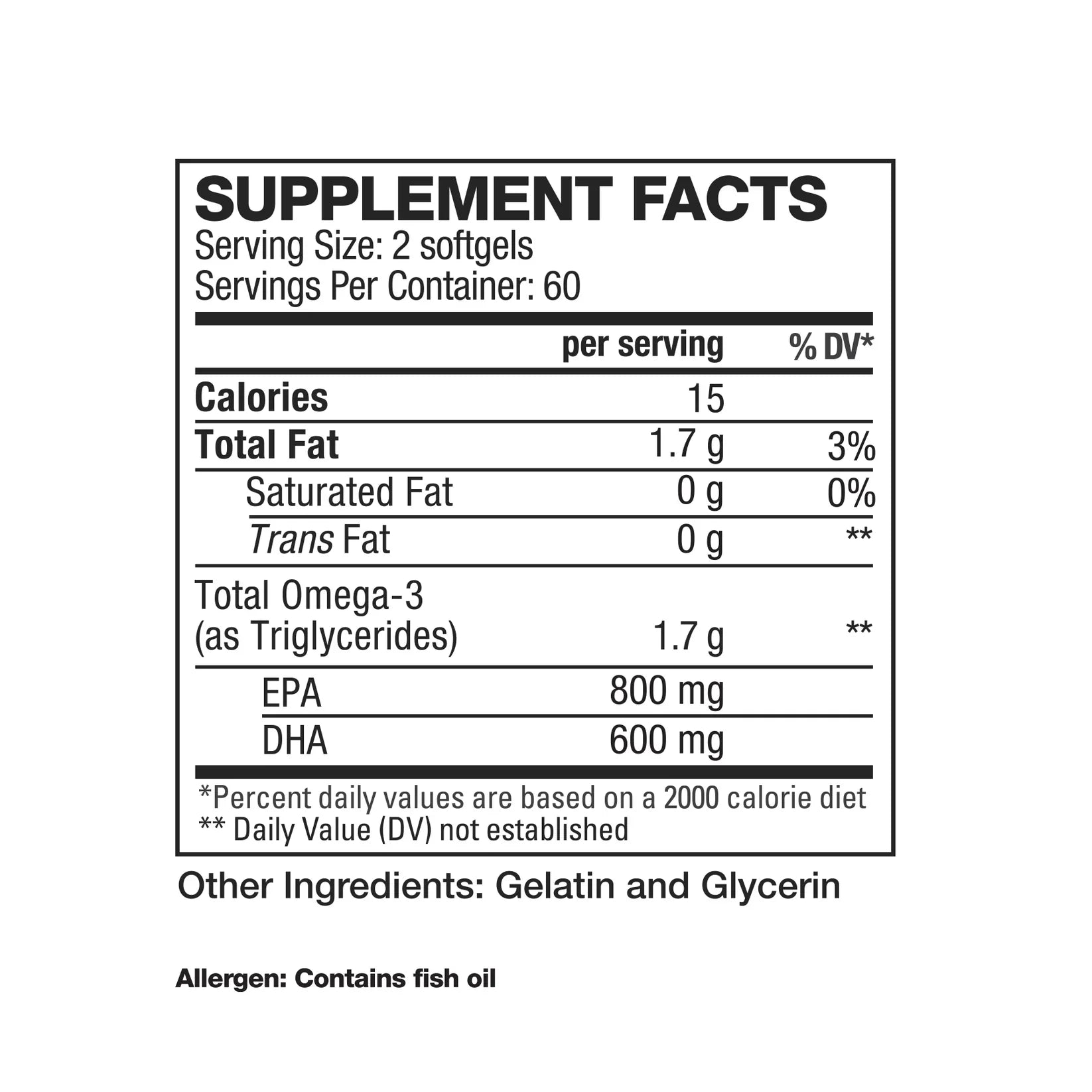 Omega-3 – High-Potency Fish Oil