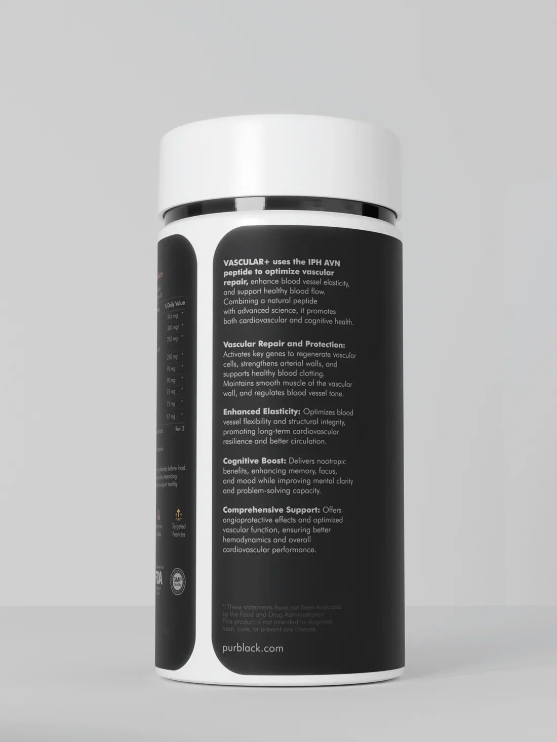 Pürblack VASCULAR+ Peptide Capsules