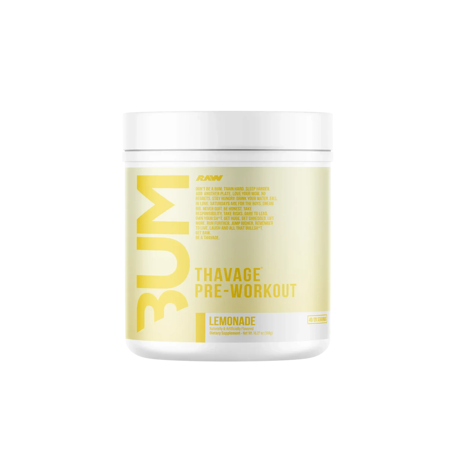 cbum thavage pre workout UK lemonade WELL-THY