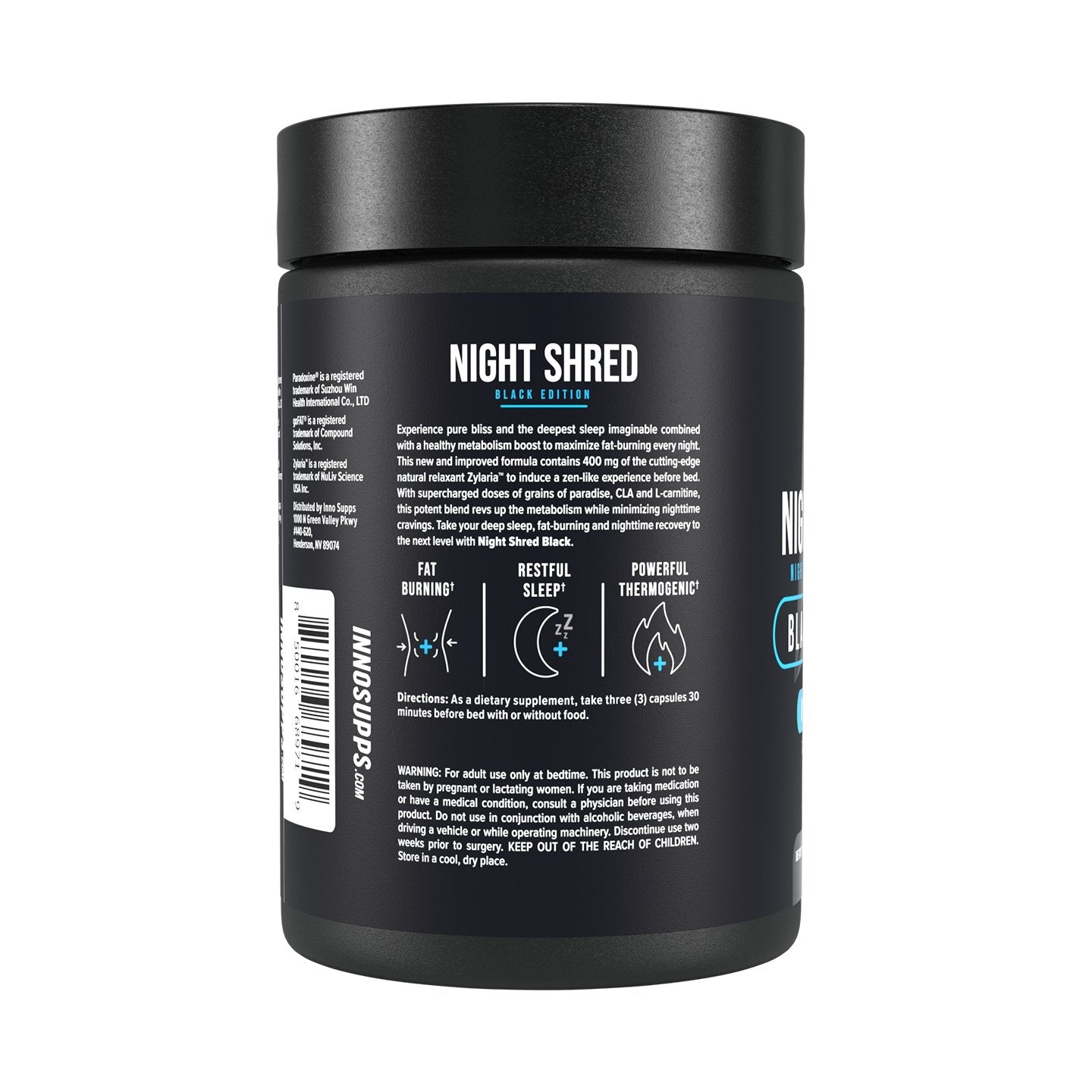 Innosupps night shred - black edition - TRL NUTRITIONInno Supps