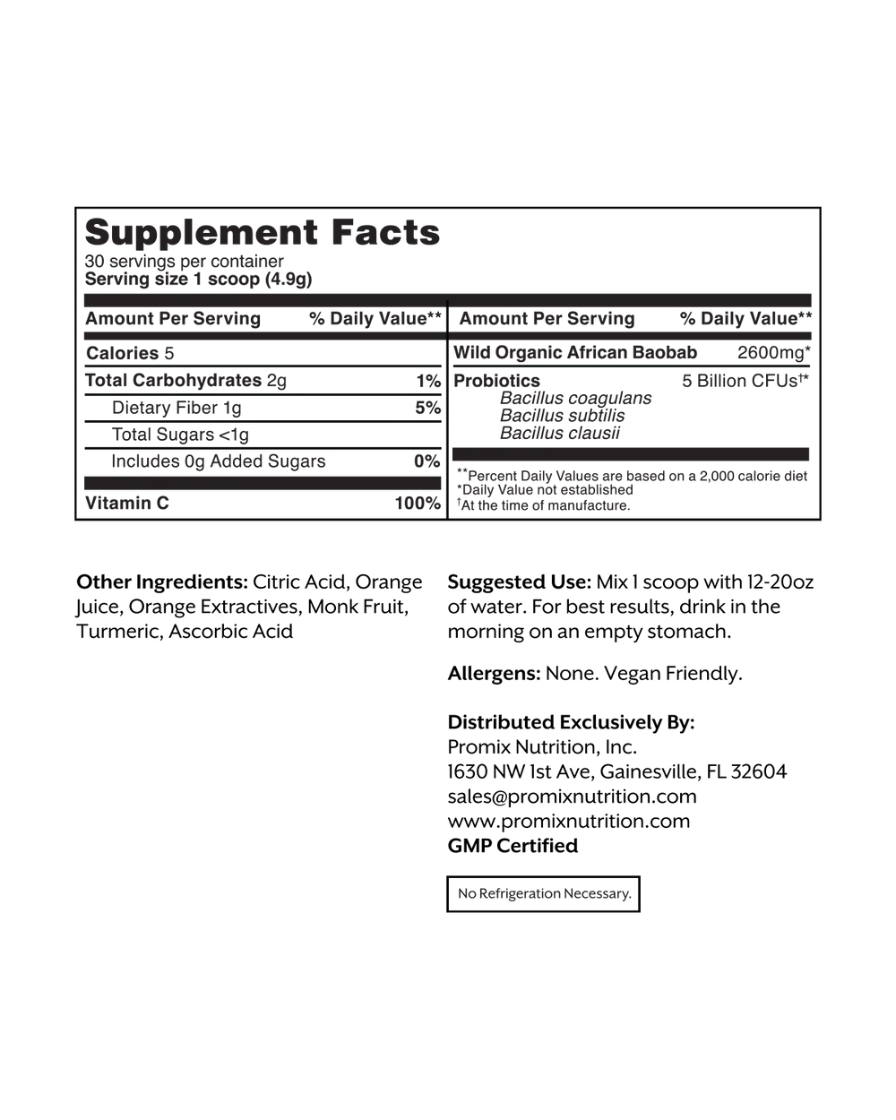 Debloat: Prebiotic + Probiotic (Florida Orange)